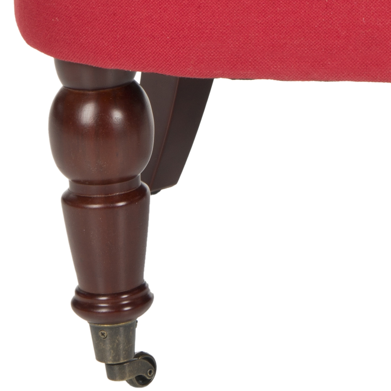 Carlin Tufted Chair - Cranberry/Cherry Mahogany - Arlo Home - Image 3