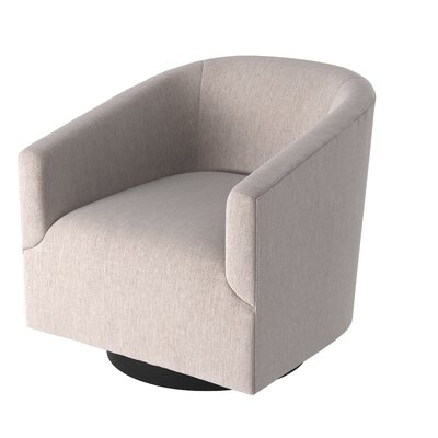 Donovan Upholstered Swivel Barrel Chair - Image 0