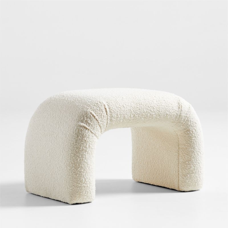 Martini Small Upholstered Ottoman by Leanne Ford - Image 3