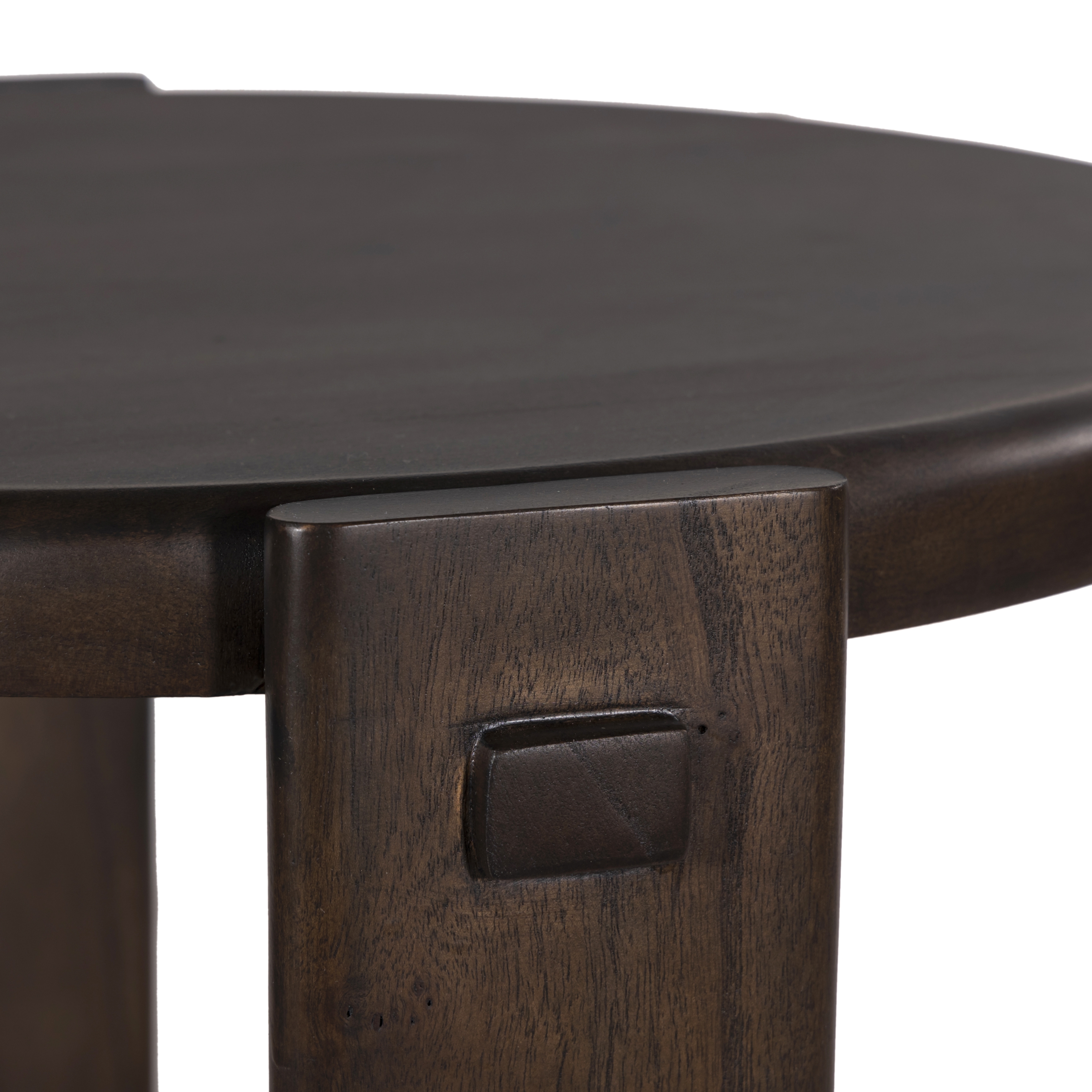 Two Tier End Table-Matte Brown Neem - Image 2