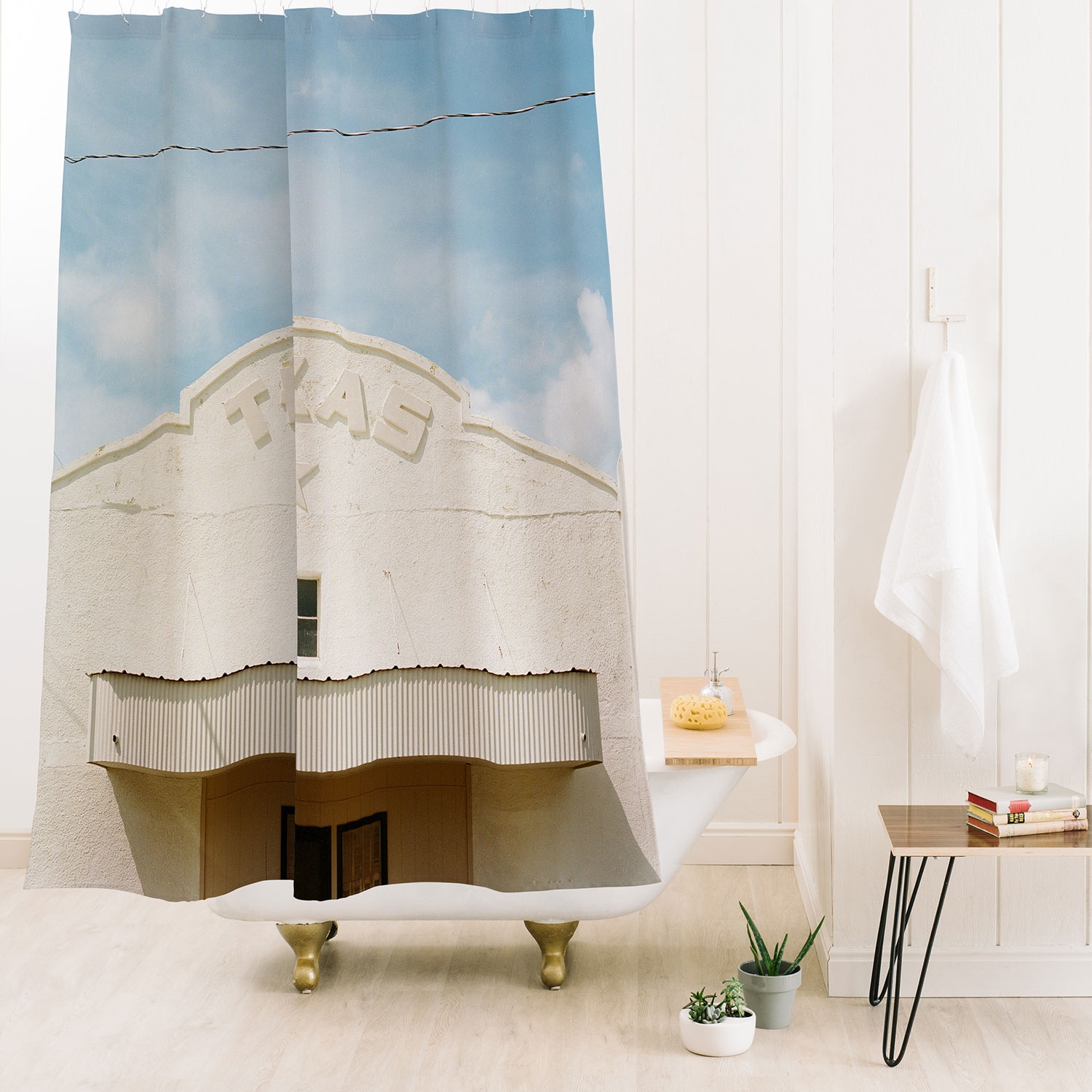 Marfa Texas Xxii On Film by Bethany Young Photography - Shower Curtain Standard 71" x 74" with Liner - Image 1