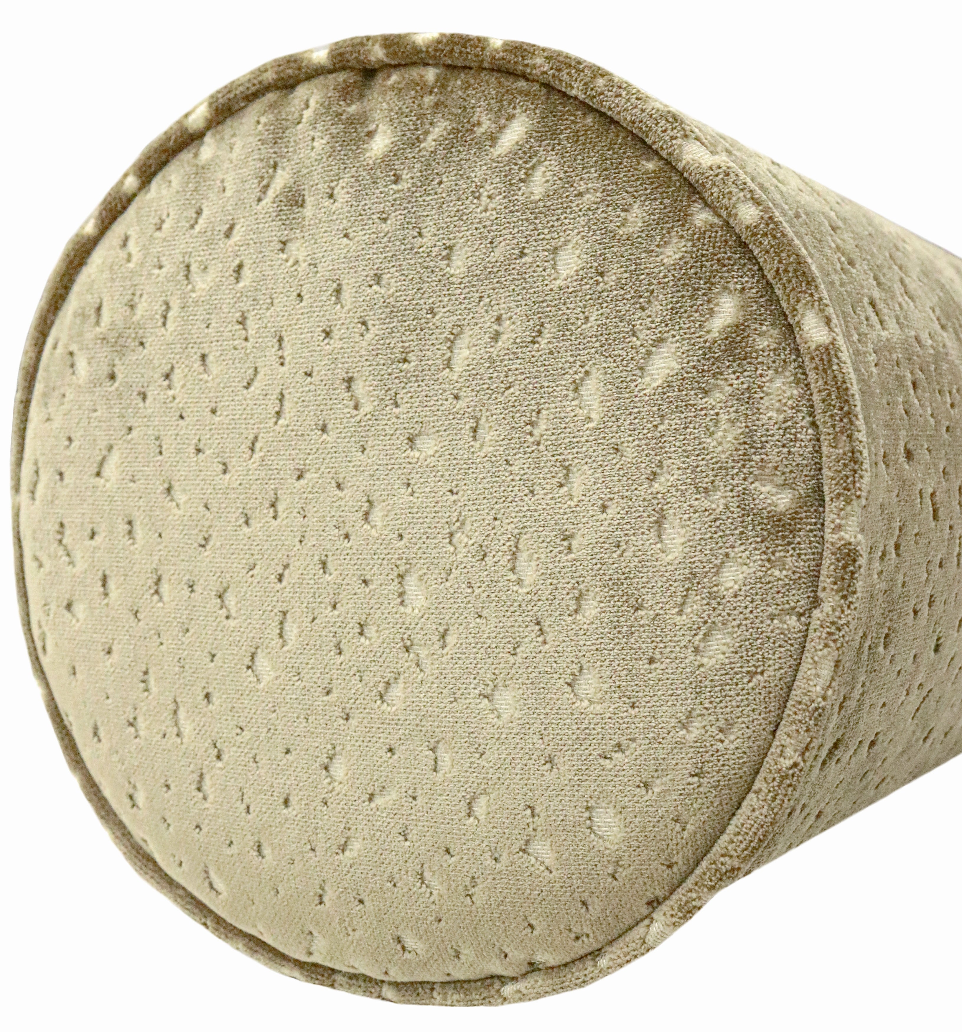 THE BOLSTER :: ANTELOPE CUT VELVET // TAUPE - BY THE YARD - Image 2