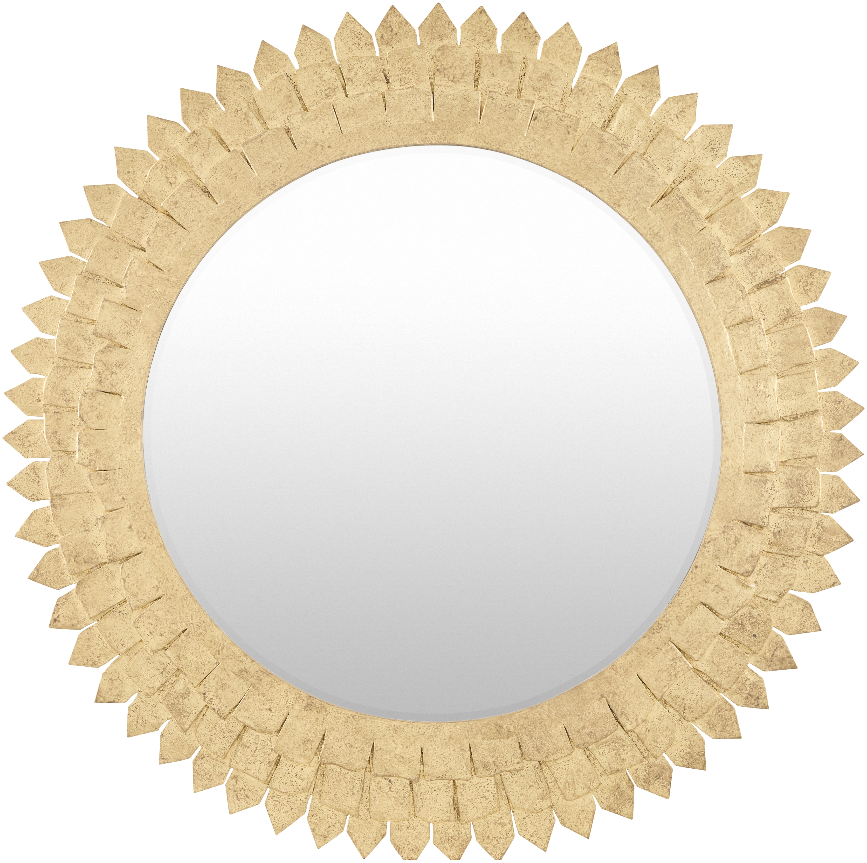 Cian Gold 36"H x 36"W x 3"D Accent Mirror - Image 0