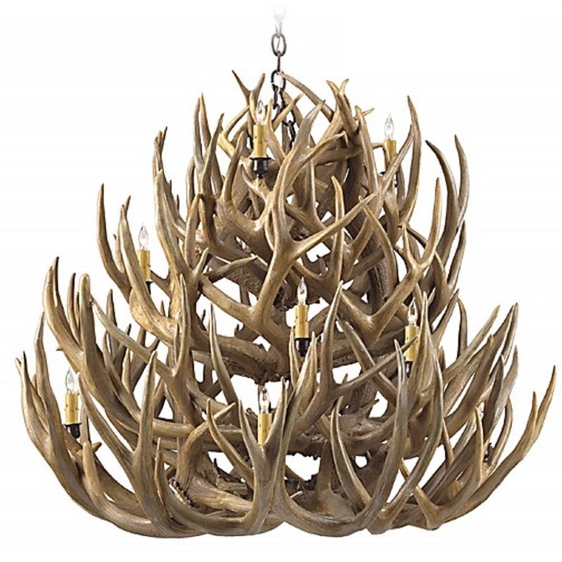Arte De Mexico Ridder Antler 11-Light Candle Style Tiered Chandelier - Image 0
