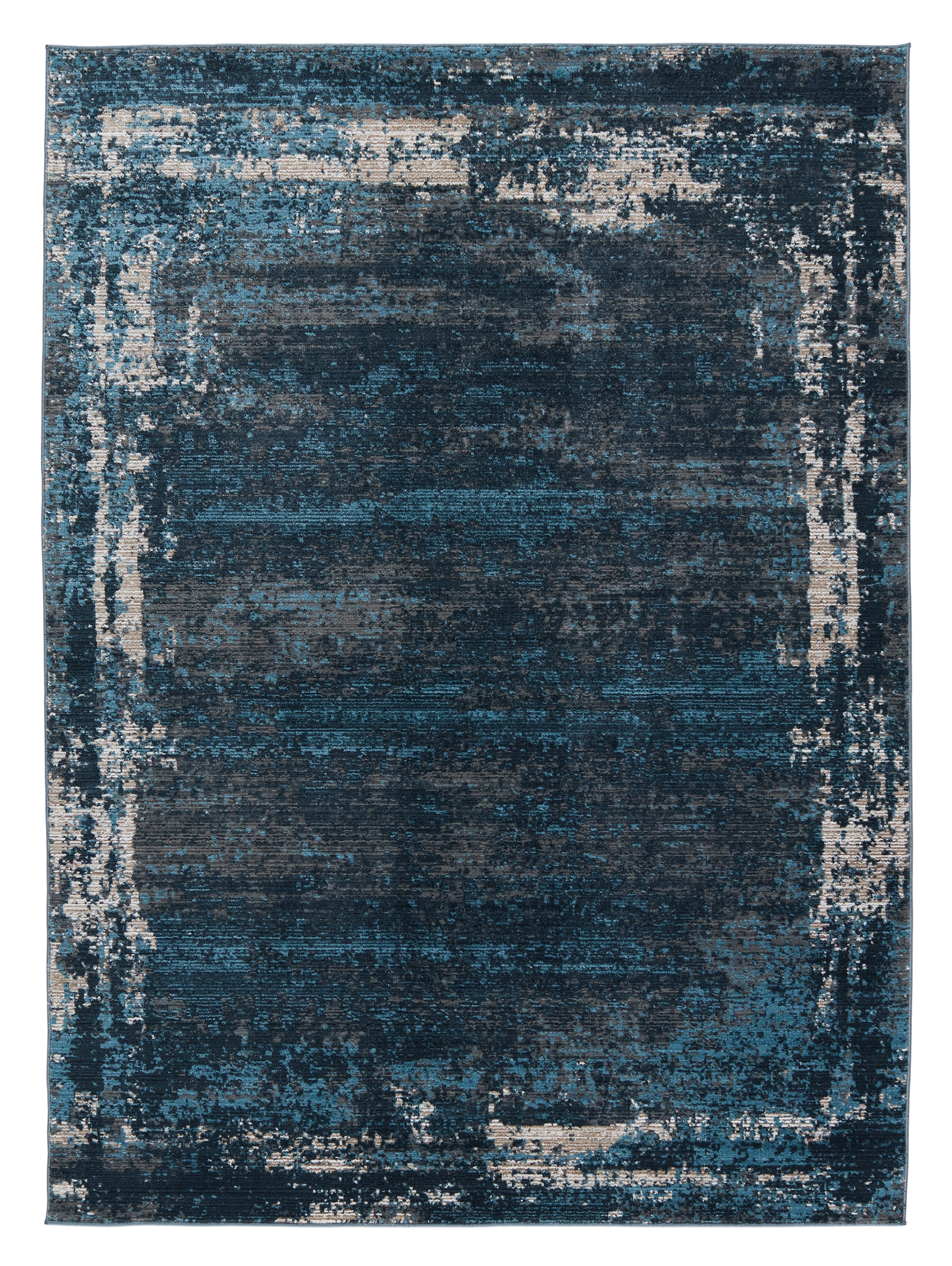 Vibe by Aleph Abstract Blue/ Gray Area Rug (8'X10') - Image 0