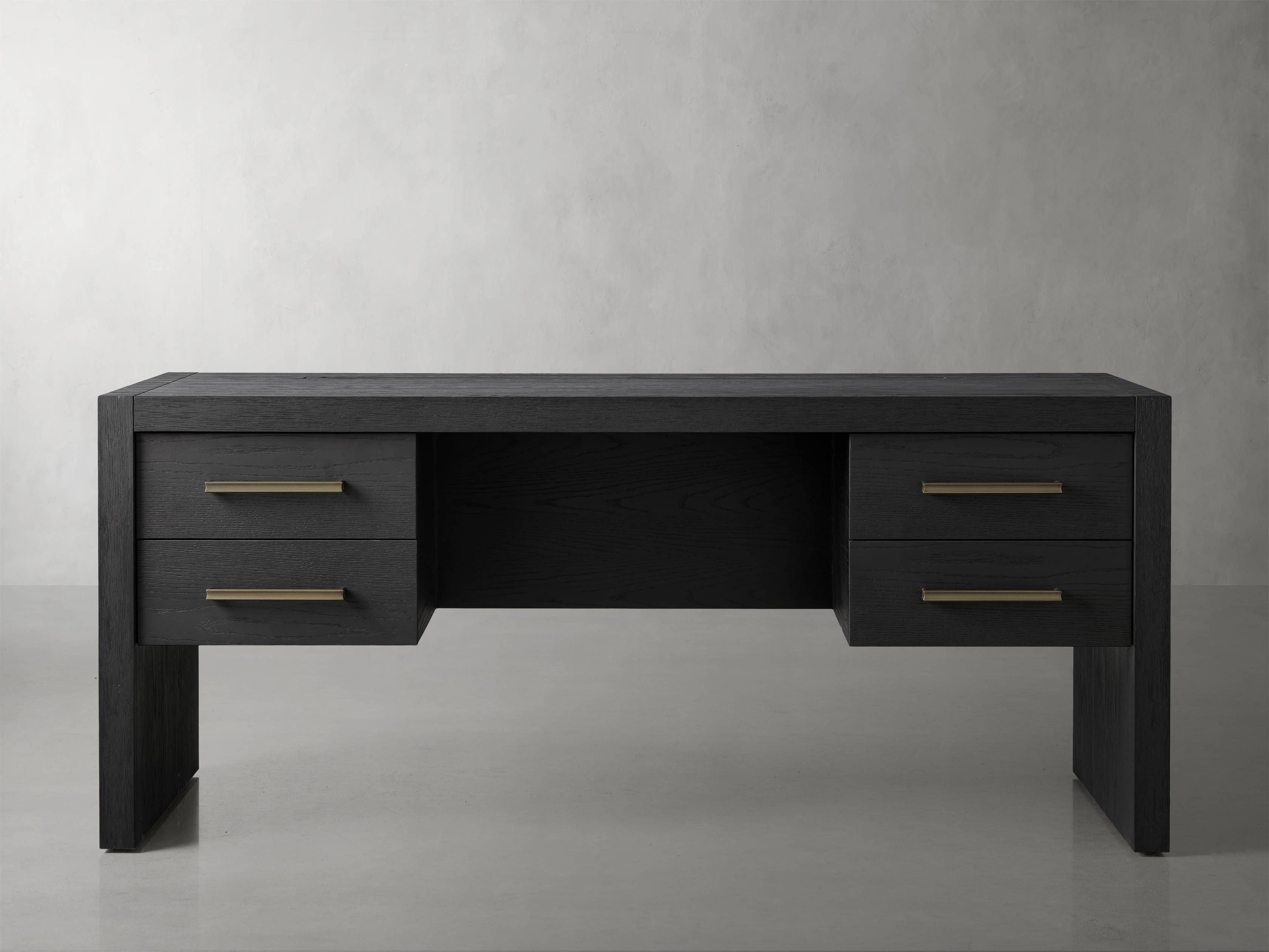 Bodhi Executive Desk in Wood Black  Ebony - Image 0