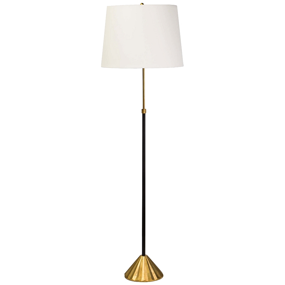 Regina Andrew Design Parasol Gold Leaf and Black Floor Lamp - Style # 86T90 - Image 0