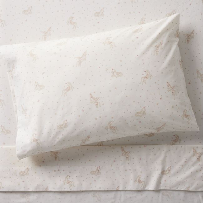 Stay Cool Unicorn Dreams 100% Organic Cotton Kids Twin Sheet Set - Image 0