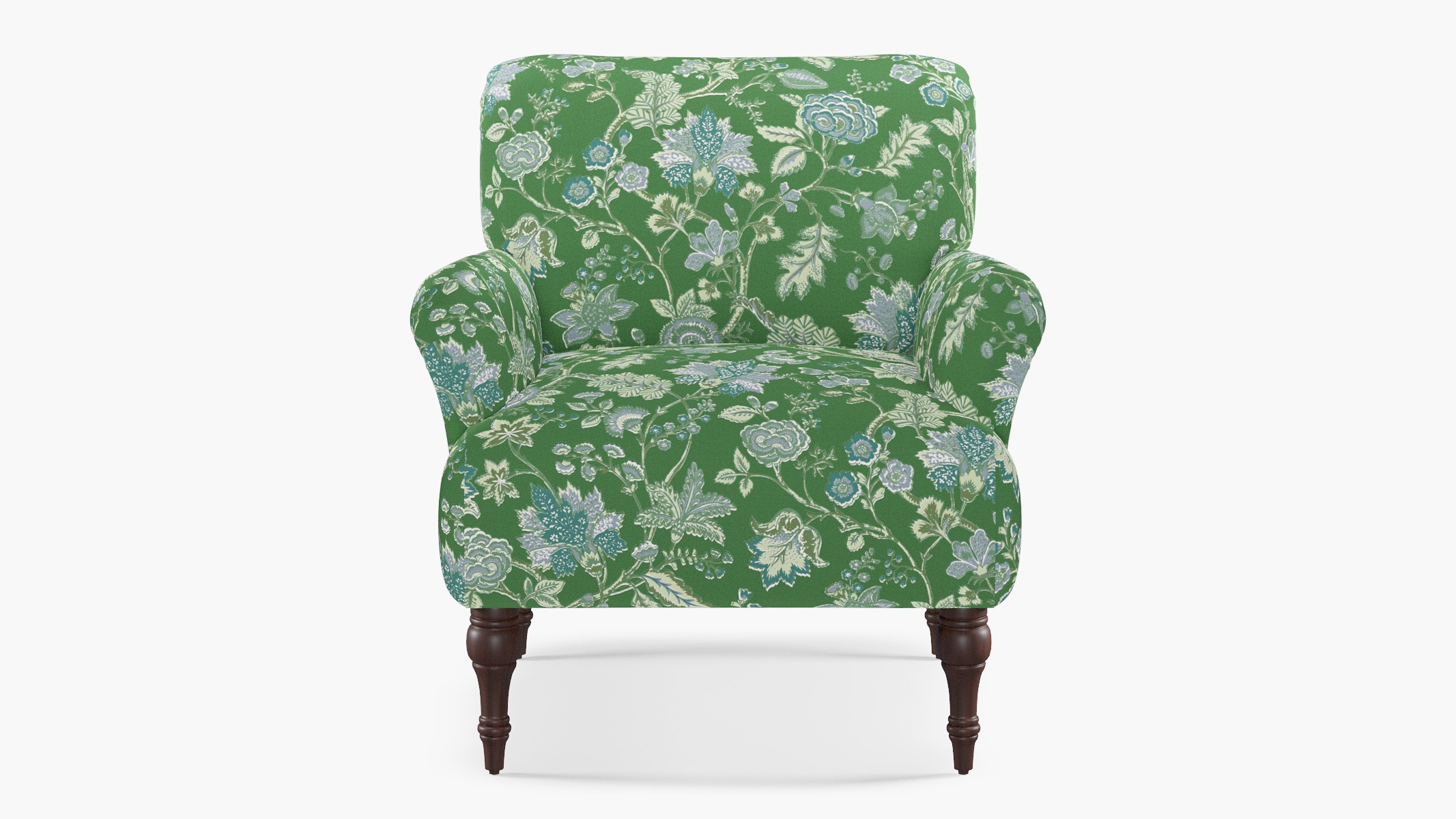 Traditional Accent Chair, Green La Vendee - Image 0