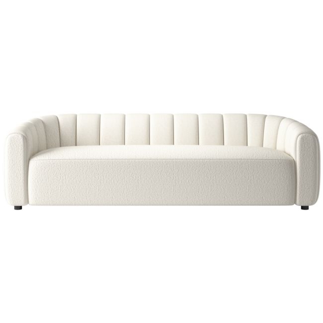 Fitz 98" Channeled Sofa Wooly Sand - Image 0