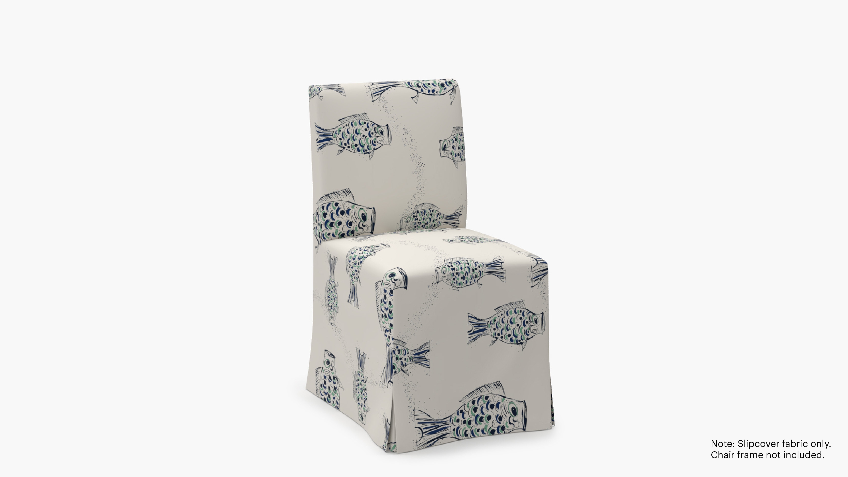 Slipcovered Signature Dining Chair - Cover Only, Canvas Sakana - Image 1