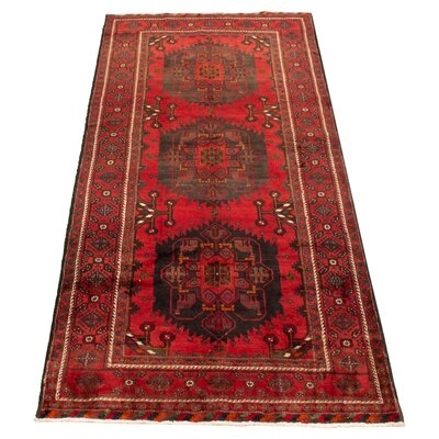 One-of-a-Kind Psomas Hand-Knotted 2010s Anatolian Red 5'1" x 10'1" Wool Area Rug - Image 0