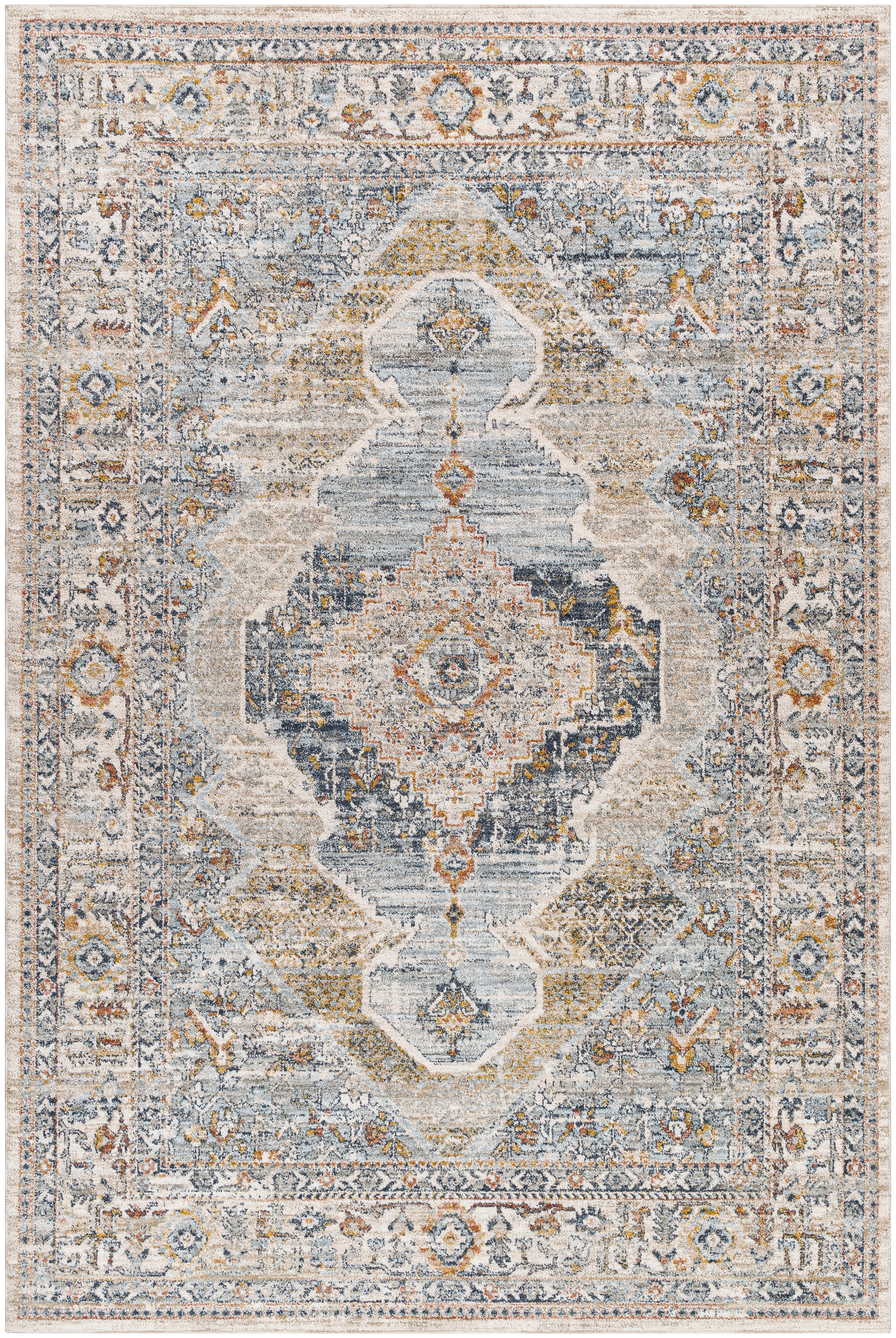 Beckham Gray Indoor 2'7" x 7'3" Machine Woven Rug - Image 0