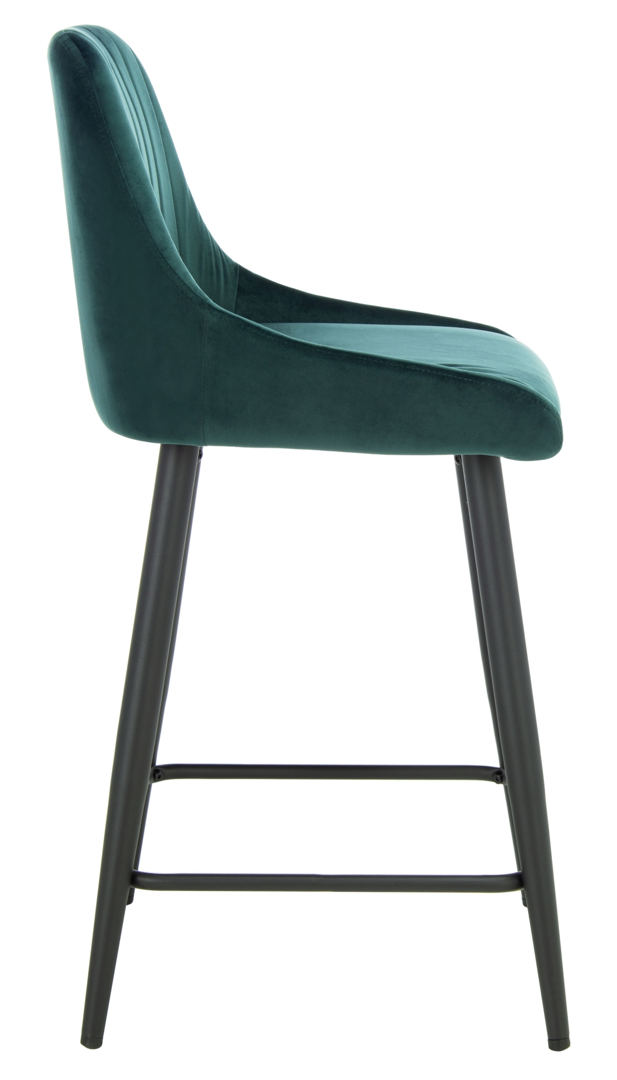 Helga Counter Stool - Malachite Green / Black - Safavieh - Image 5