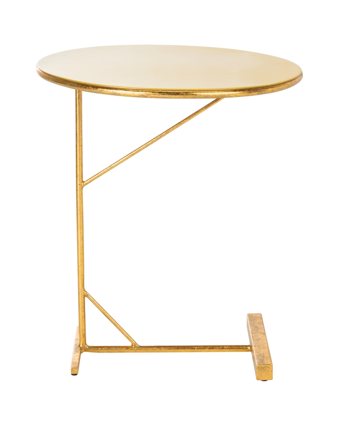 Sionne Round C Table - Yellow / Gold - Safavieh - Image 6