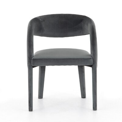 Angstrom Velvet Arm Chair in Gray - Image 0
