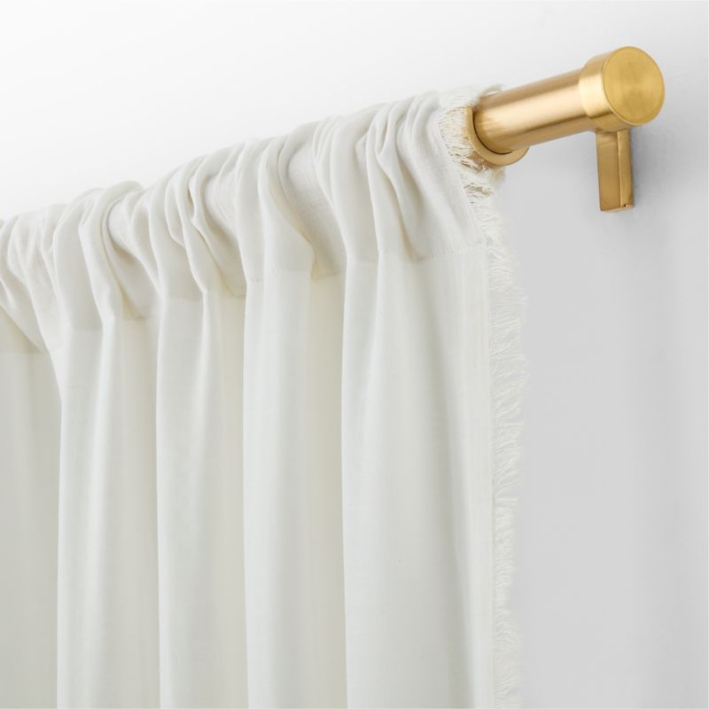 Organic Cotton Double Weave Tofu Sheer Curtain Panel 50 x 84 - Image 1