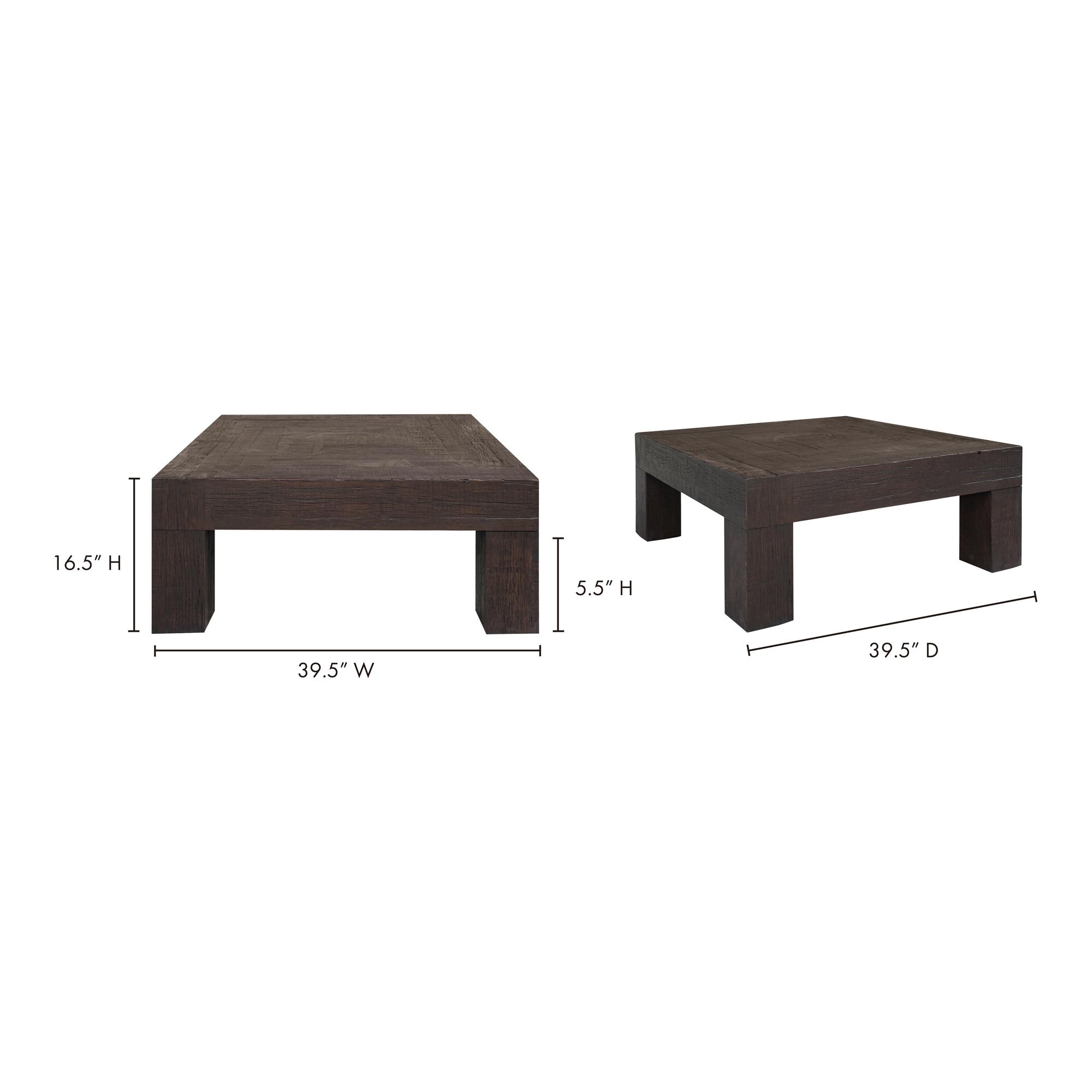 Evander Coffee Table Rustic Brown - Image 6