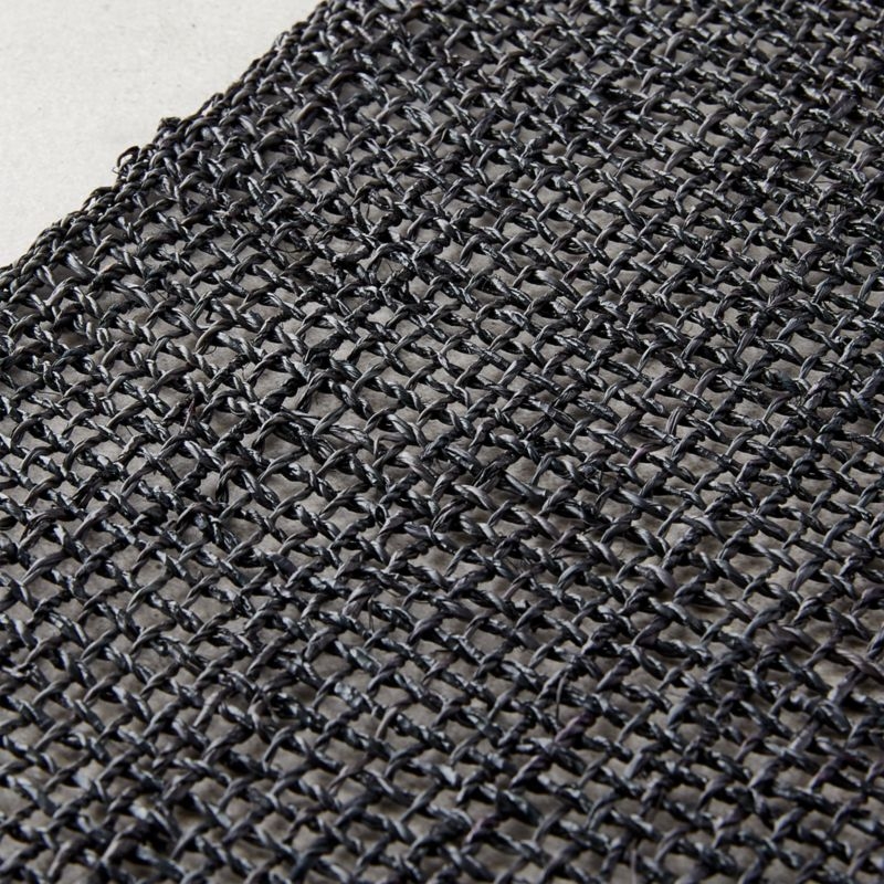 Open Weave Black Table Runner 14"x90" - Image 2