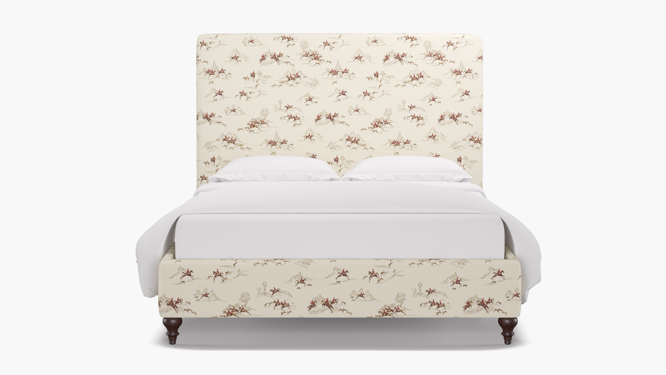 Classic Bed, Antelope, Espresso Decorative Tapered Leg, Twin - Image 0