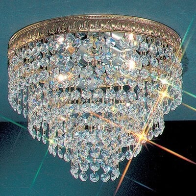 Crystal Baskets Light Semi-Flush Mount - Image 0