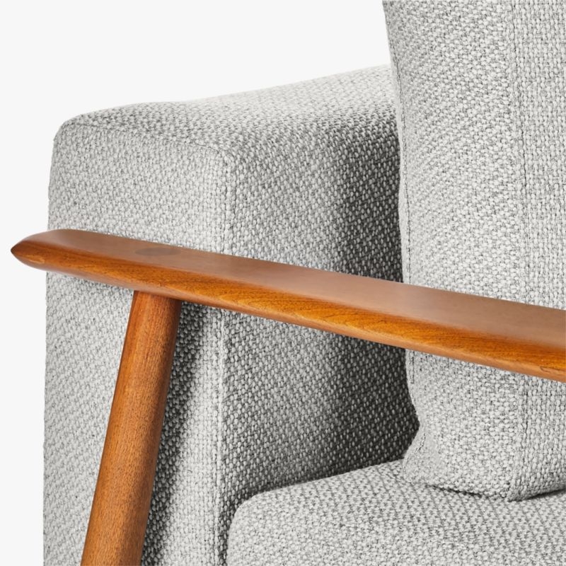 Una 84" Grey Fabric Sleeper Sofa - Image 5