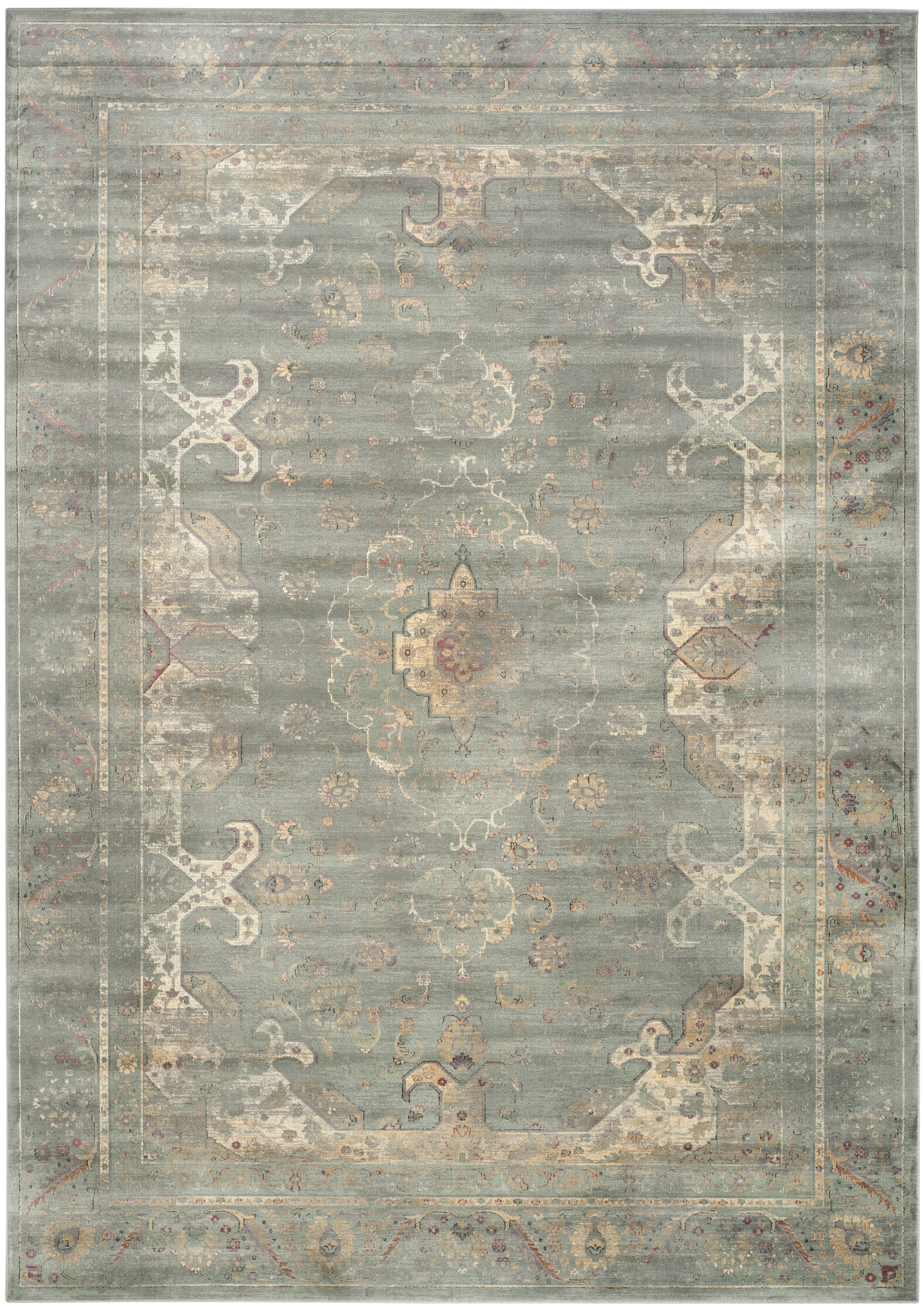 Arlo Home Woven Area Rug, VTG137-2770, Grey/Multi,  8' X 11' 2" - Image 0