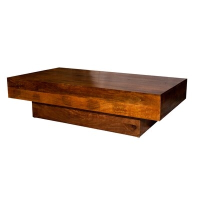 Crowl Solid Wood Block Coffee Table - Image 0
