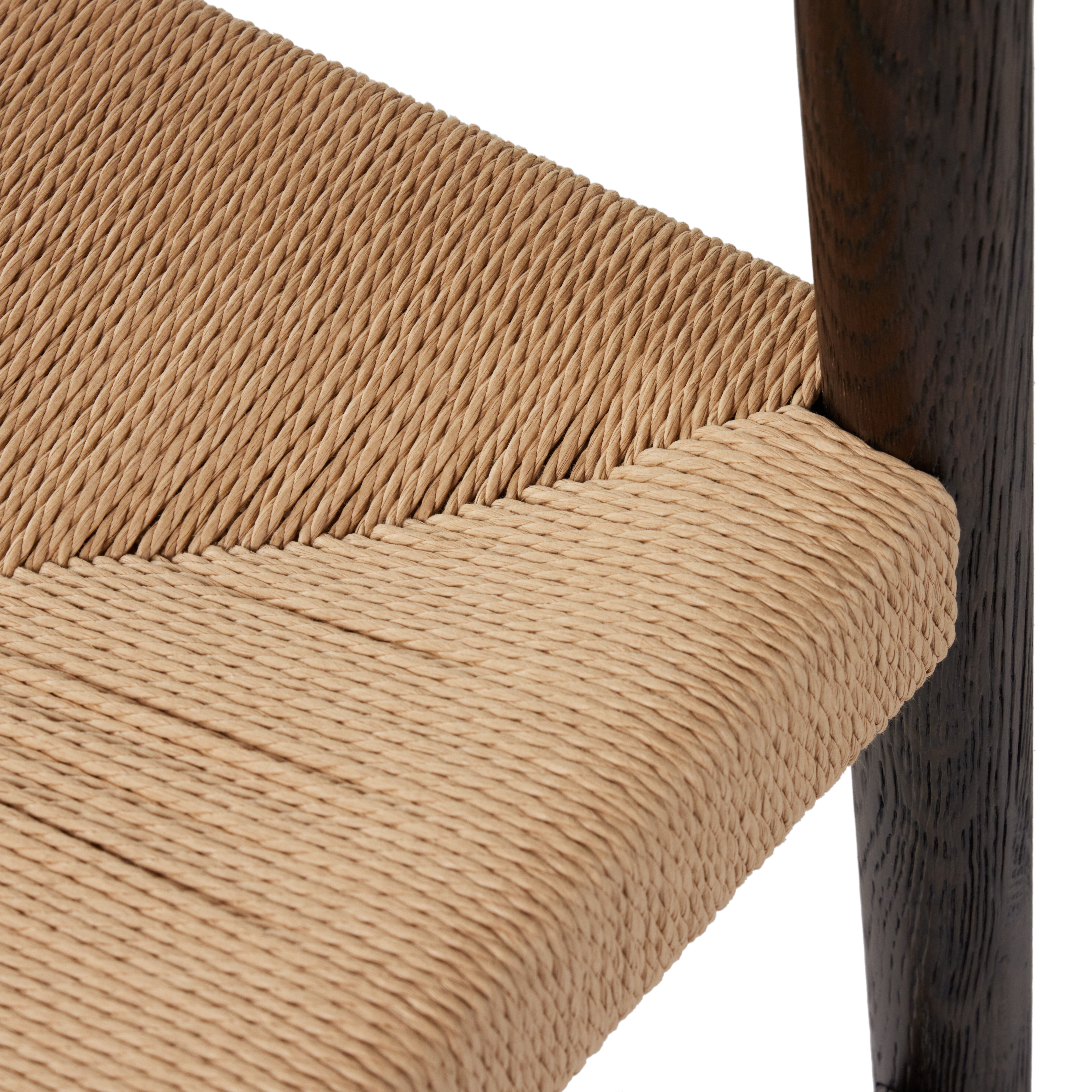 Glenmore Woven Dining Chair-Light Carbon - Image 6