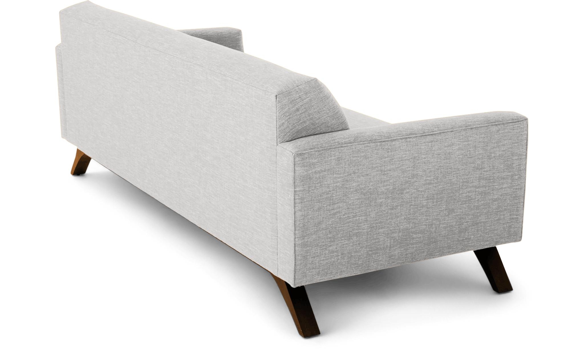 Modern Sofa - Roddy Mid Century Couch - Sunbrella Premier Fog - Mocha - Gray - Image 3