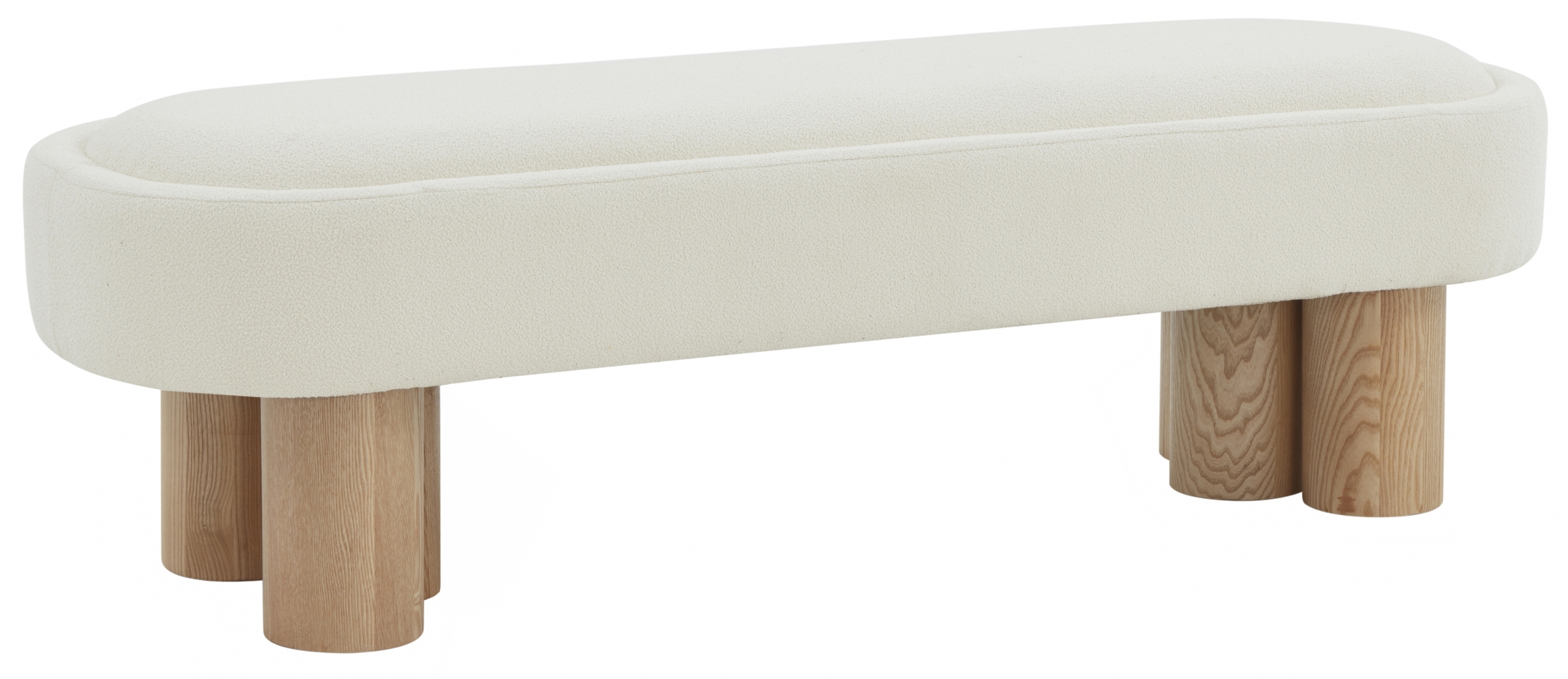 Katianna Boucle Bench - Ivory/Natural - Image 3