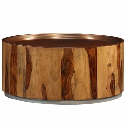 Raymonde Solid Wood Drum Coffee Table - Image 0