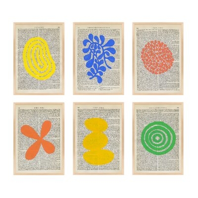Pitt Suite of 6 Botanicals by Michela Sorrentino - 6 Piece Picture Frame Print on Paper - Image 0