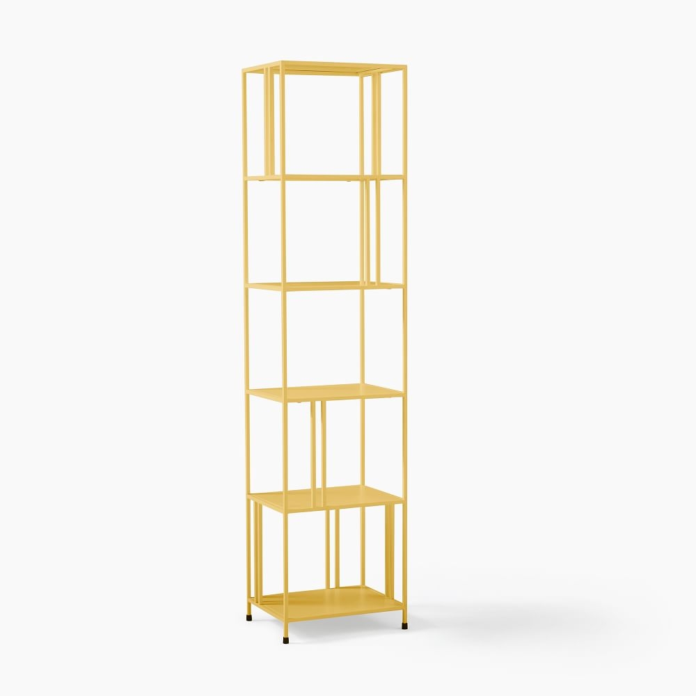 Profile Narrow Bookcase, 18", Green Gold - Image 0