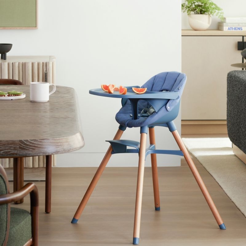 Lalo The Chair 3-in-1 Blueberry Blue Baby High Chair - Image 2