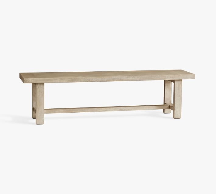 Reed Dining Bench, Warm Rustic Gray - Image 5