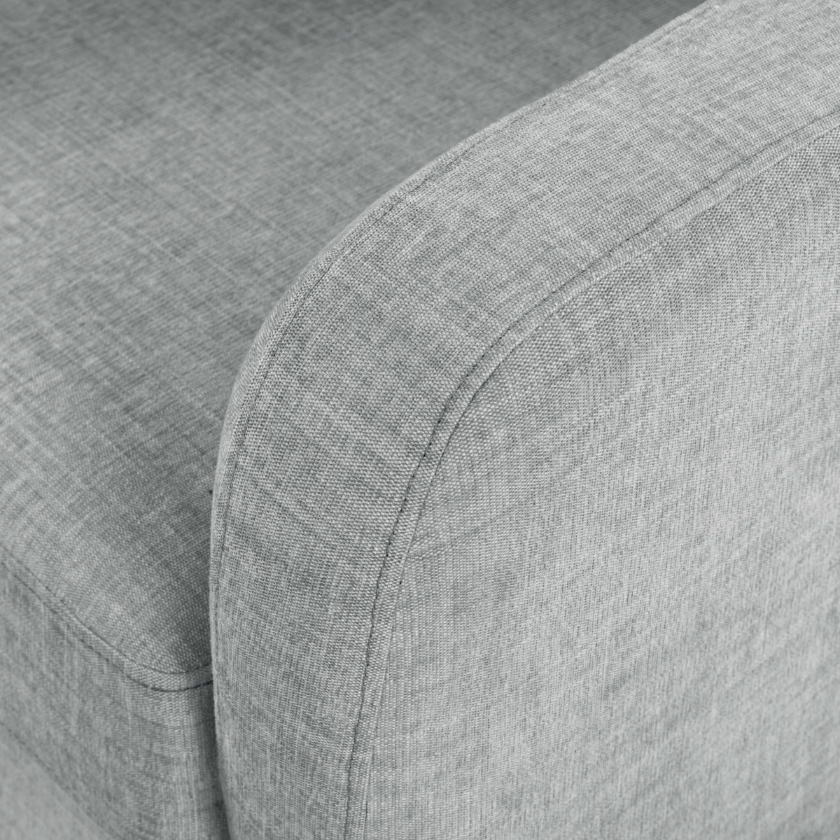 Nathaniel Tufted Back Accent Chair - Light Grey - Image 4