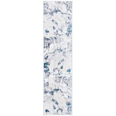 Hartzog Abstract Gray/Blue Area Rug - Image 0