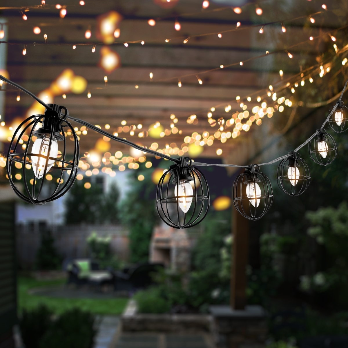 Garnet Led Outdoor String Ligh - Black - Safavieh - Image 4