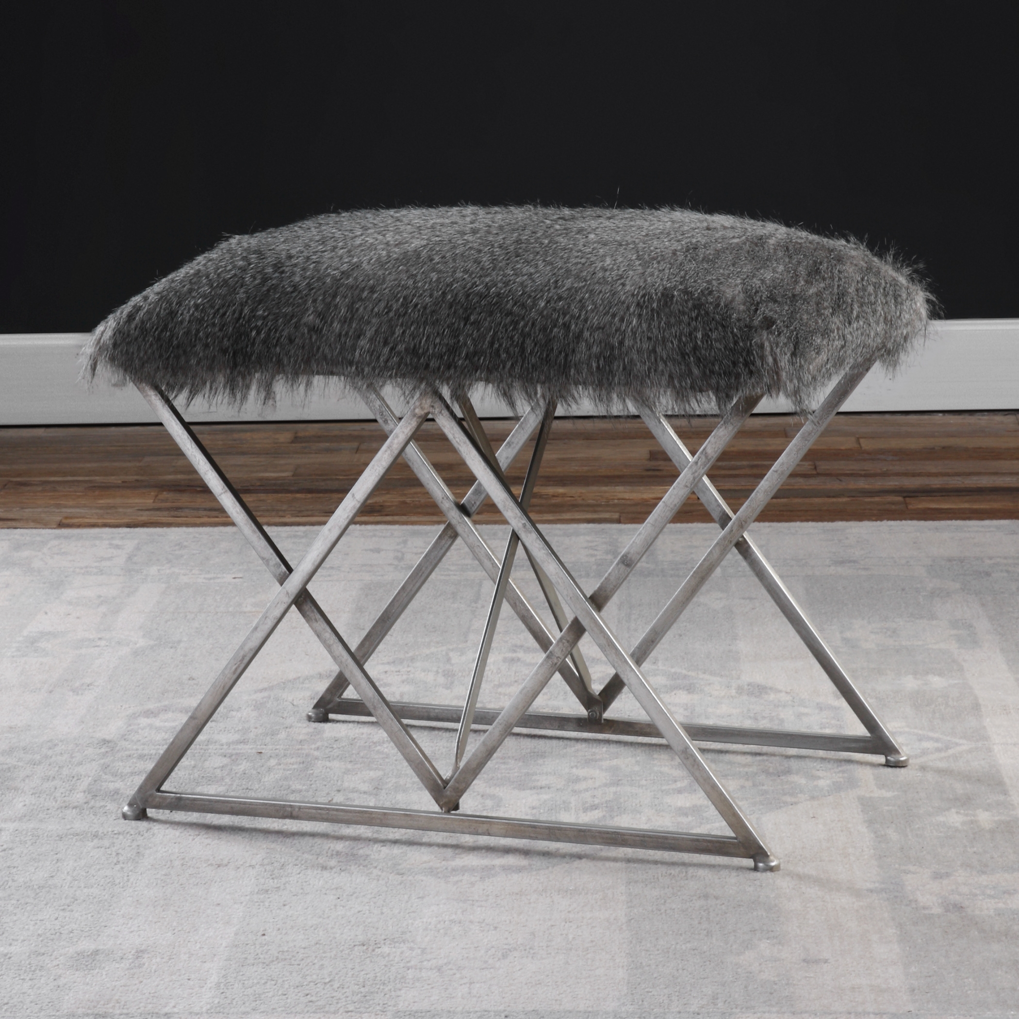 Astairess Fur Small Bench - Image 0
