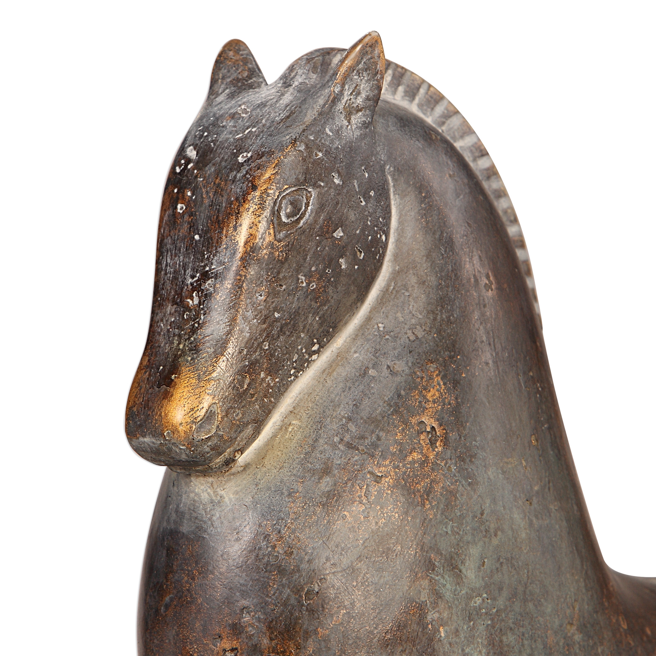 Epeius Bronze Horse Statue - Image 1