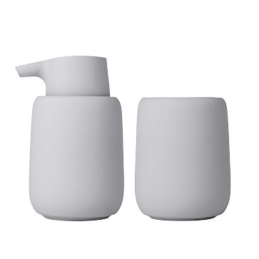 SONO Soap Dispenser & Tumbler, Olive, Set of 2 - Image 2