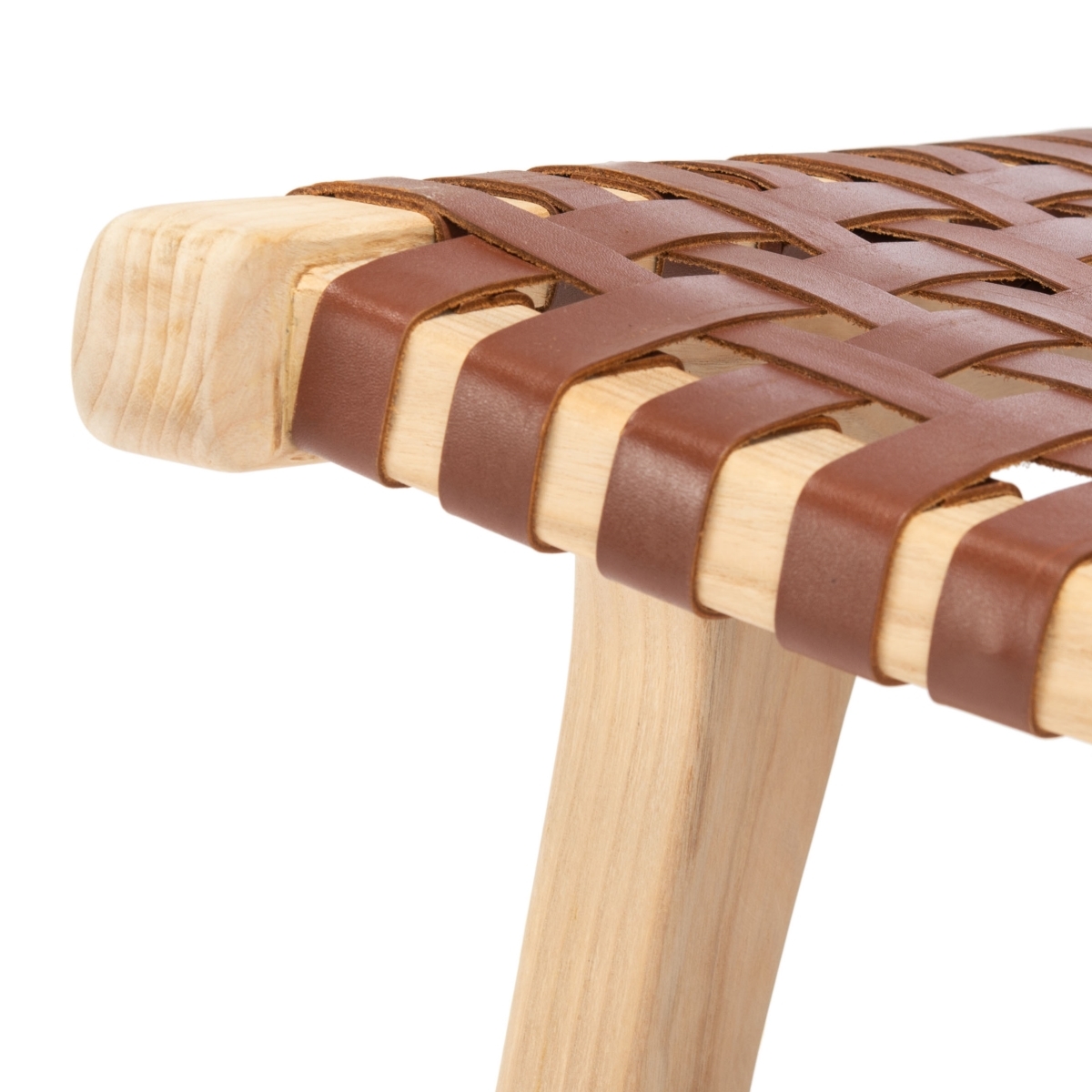 Luna Accent Chair - Cognac / Natural - Safavieh - Image 3