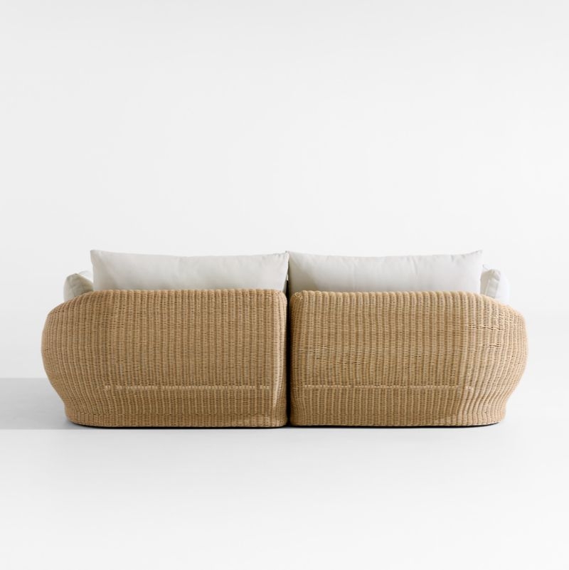 Ipanema 94" Wicker Double-Chaise Outdoor Daybed with Cushions - Image 4