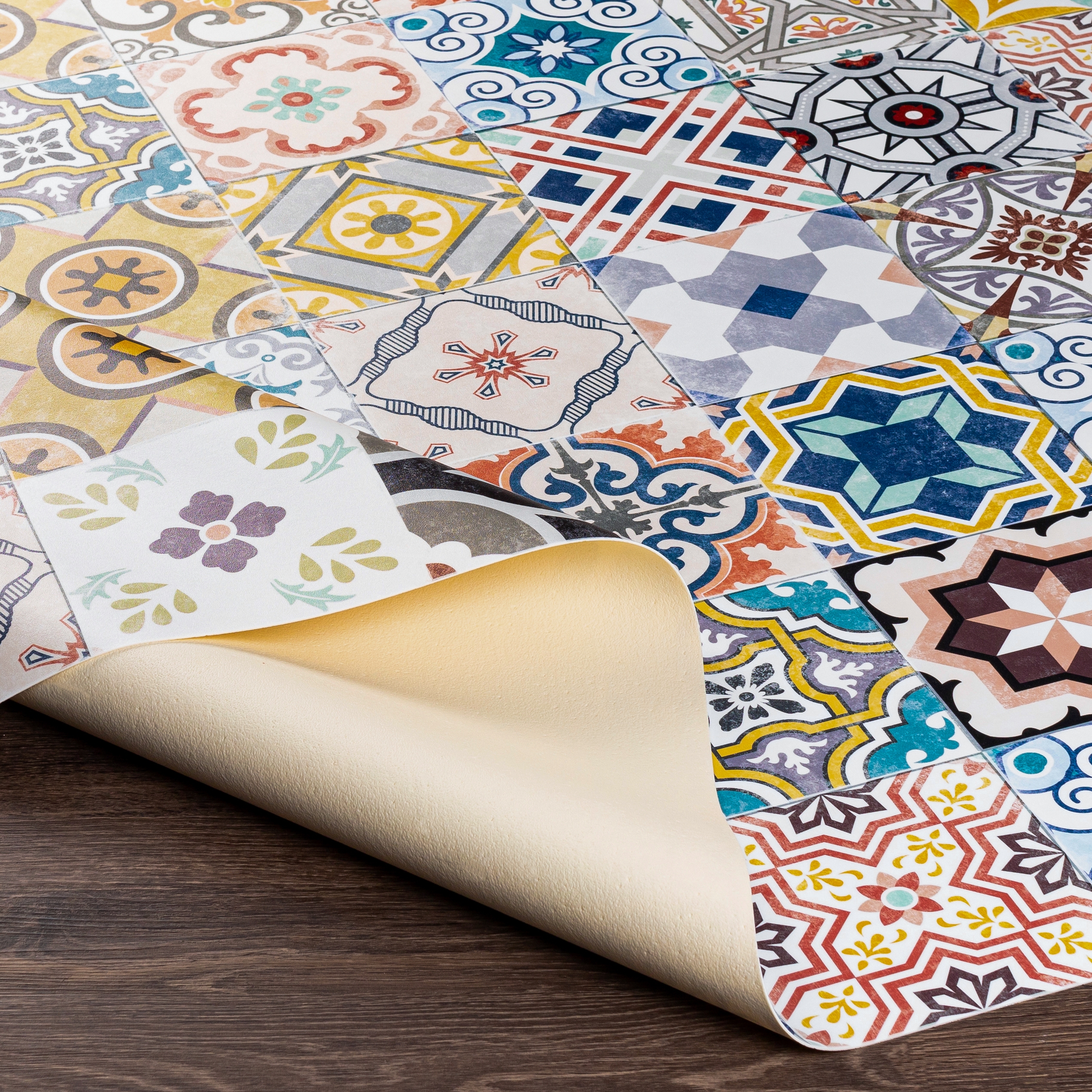 Vinilo White Indoor 3' x 8' Machine Woven Rug - Image 4