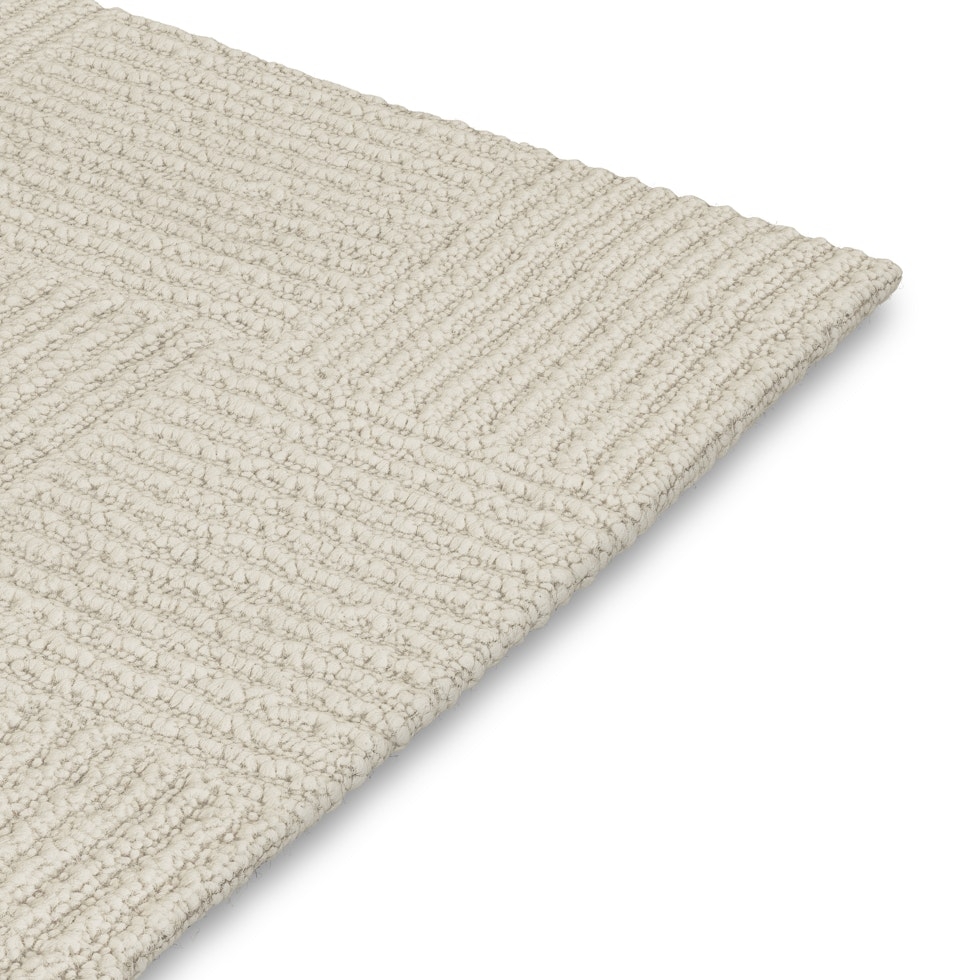 Clyde 5 x 8 Wool Rug - Textured Ivory - Image 1