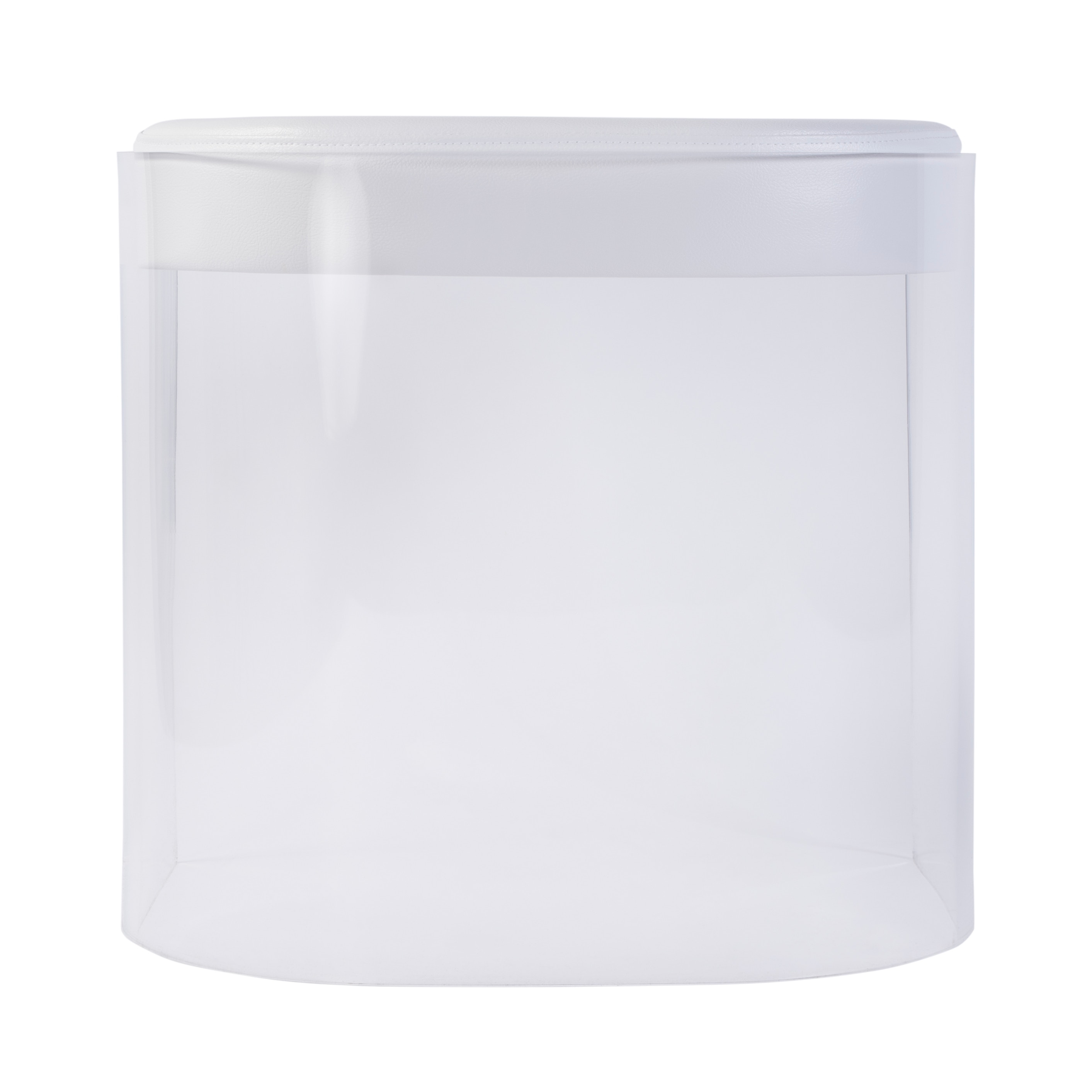 Solara Clear Acrylic Accent Stool - Image 1