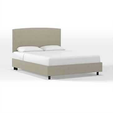 Skyline Upholstered Bed, Queen, Twill, Stone - Image 0
