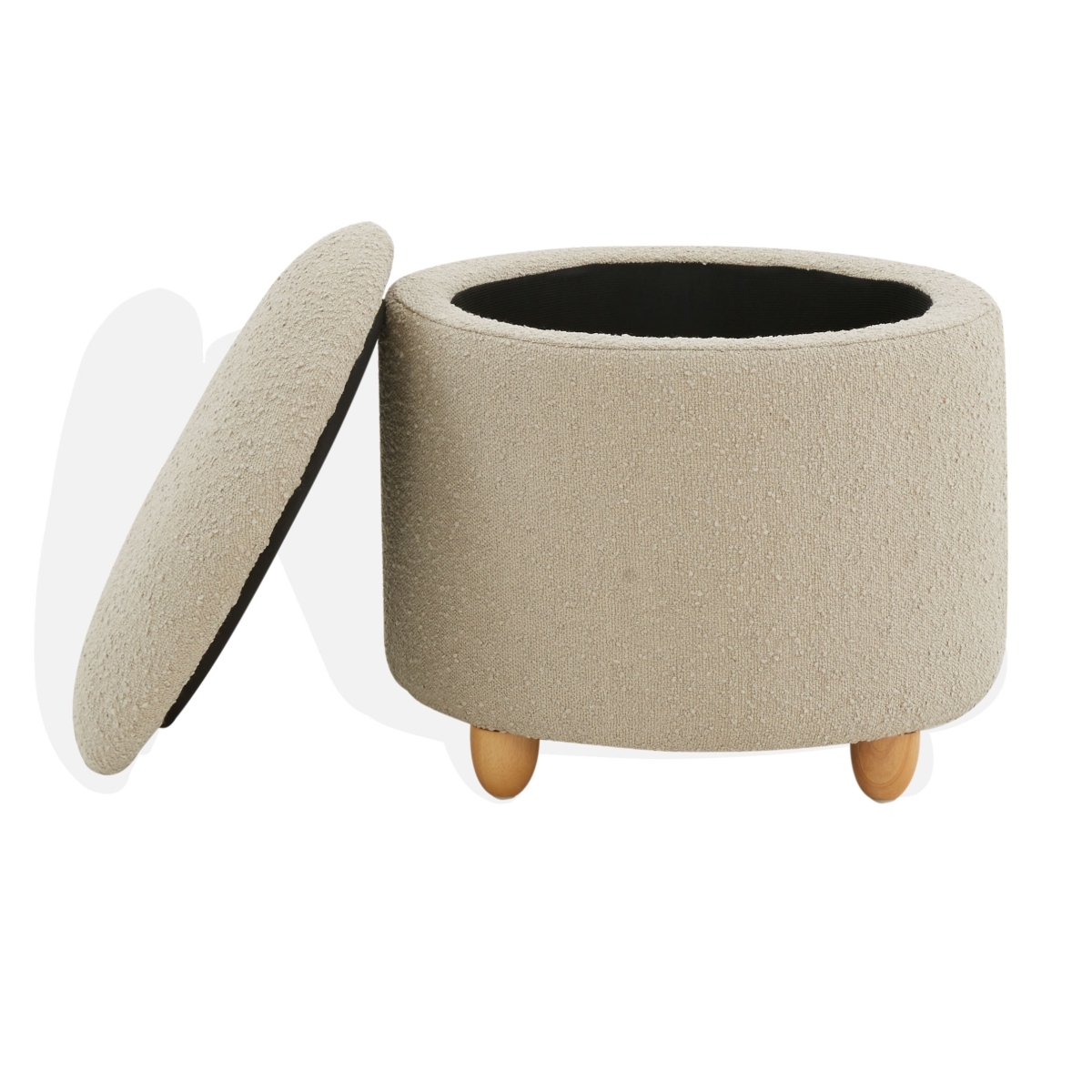 Mariabella Storage Ottoman - Oatmeal - Image 4