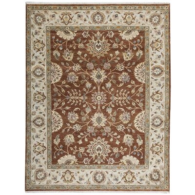 One-of-a-Kind Mountain King Hand-Knotted Rust / Ivory 9' x 11'9" Wool Area Rug - Image 0